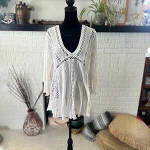 Reverse Cream Textured Blouse